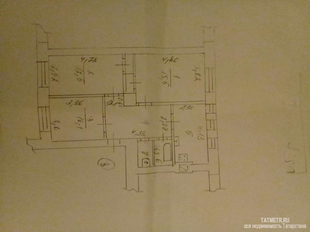 Продается  3х комнатная квартира по улице Королева(московский район),  кирпичного дома, после кап ремонта общей... - 1