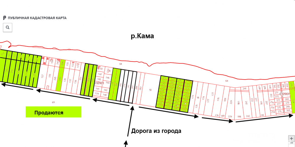 Продажа / Земельные участки, Нижнекамск, Береговая улица, 450 000 В черте города./// Продам участки от 9сот до 300соток-земли поселений (ИЖС) на берегу р.Кама в г. Нижнекамск/ Есть... - 5