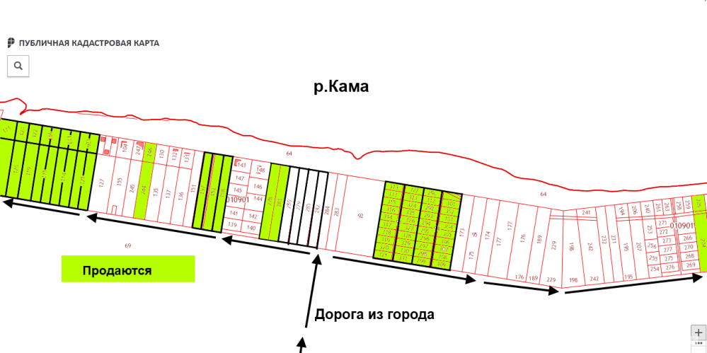 В черте города.///  Продам участки от 9сот до 300соток-земли поселений (ИЖС) на берегу р.Кама в г. Нижнекамск/ Есть... - 5
