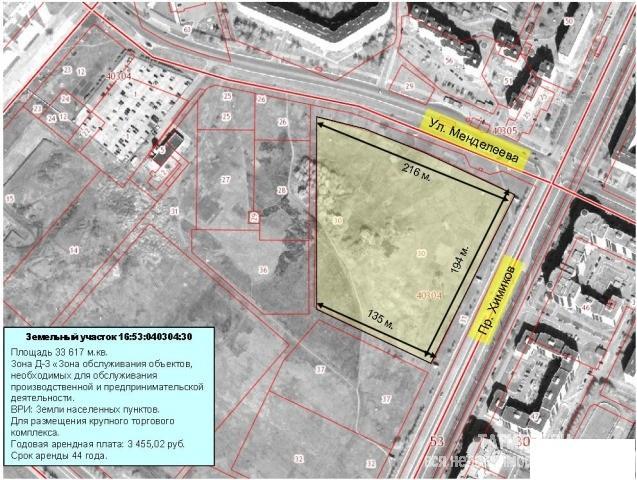 Продажа права аренды земельного участка в г.Нижнекамск, Татарстан. Площадь 33 617м2. (3.36 га). Планируемая застройка... - 6