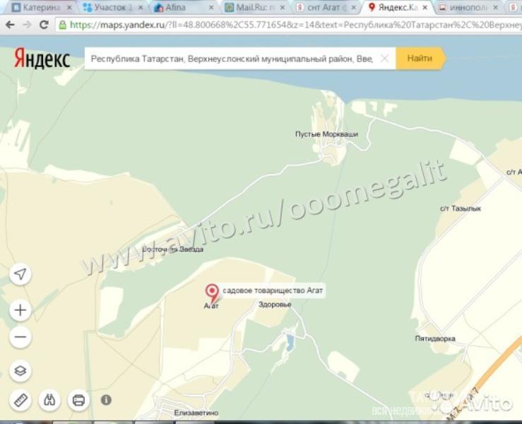  СНТ «Агат», Верхнеуслонский р-н, Введенско-Слободское сельское поселение. 20 км от Казани. Земельный участок,... - 4
