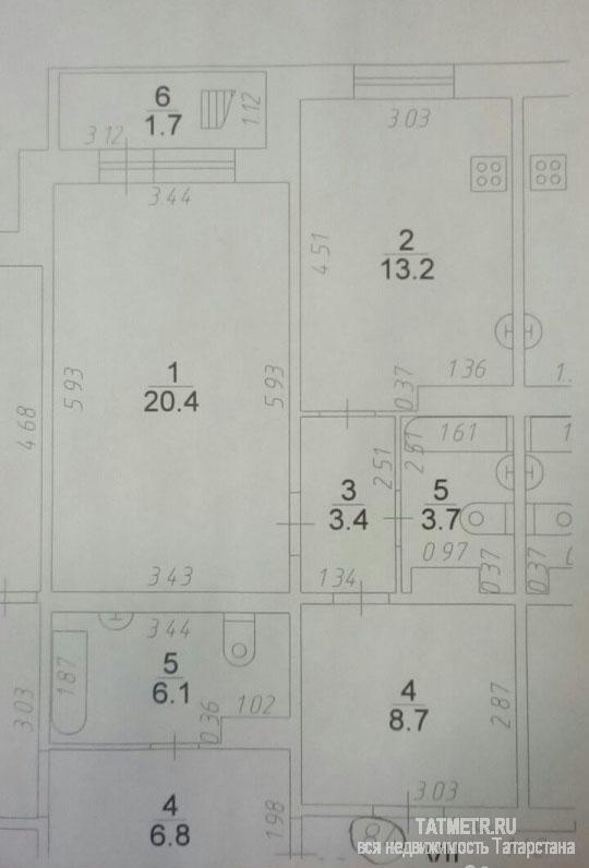 Продажа / Квартиры, Казань, Актайская улица, 3 262 000 Продается однокомнатная квартира в 16-этажном одноподъездном кирпичном доме на 11 этаже. Дом облицован керамогранитом... - 4