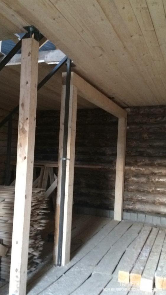 Продается дом из цельного бревна в Нижней Мактаме, двухэтажный дом без внутренней отделки, коммутации подведены,... - 4