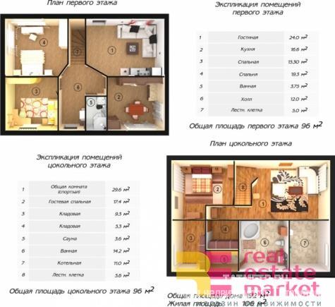 Продажа / Дома и коттеджи, Кырныш, 3 300 000 Продается дом в поселке Кырныш, с внешней чистовой отделкой и внутренней черновой отделкой, с перегородками 2-х... - 5