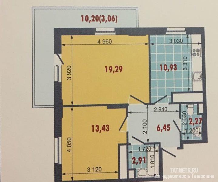 Продам 2-комнатную квартиру в новостройке ЖК 'ПОБЕДА'. Советский район, пр.Победы. Квартира с отличной... - 3