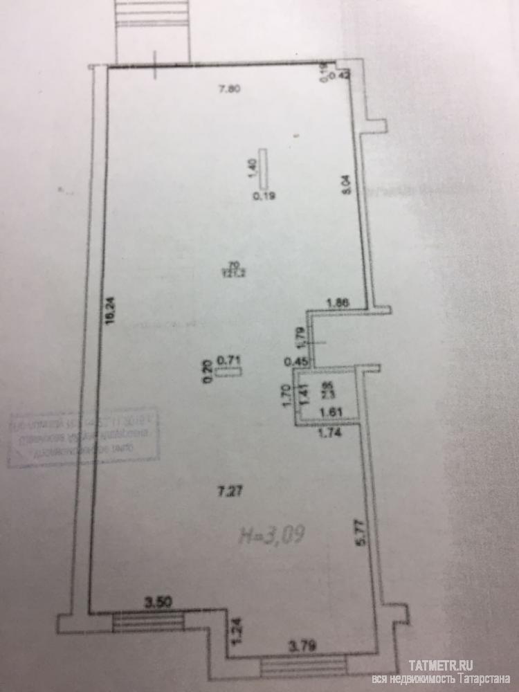 Продается 123,5 кв. в Ново-Савиновском районе свободного назначения. Помещение располагается в густонаселенном жилом... - 7