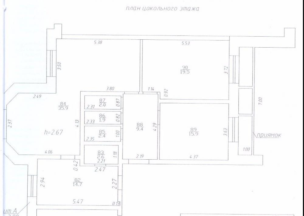 Коммерческая / Аренда / Офисы, Казань, Курская улица, 25 000 Сдается нежилое помещение ЖК XXI век общей площадью 225,2 кв.м. в цокольном этаже жилого дома за 25 000 рублей.... - 4