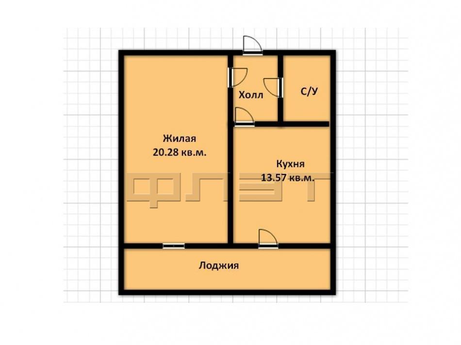 Продажа / Квартиры, Казань, Отрадная улица, 2 800 000 Советский район, ул.Отрадная, д.48 (ЖК Отрадная на пересечении улиц Даурская и Гвардейская) Просторная 1-комнатная... - 5