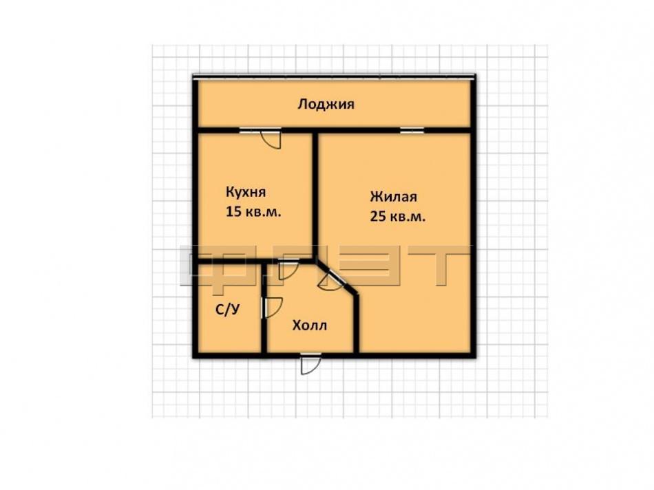 Продажа / Квартиры, Казань, Отрадная улица, 3 050 000 Советский район, ул.Отрадная, д.48 (ЖК Отрадная на пересечении улиц Даурская и Гвардейская) Просторная 1-комнатная... - 4
