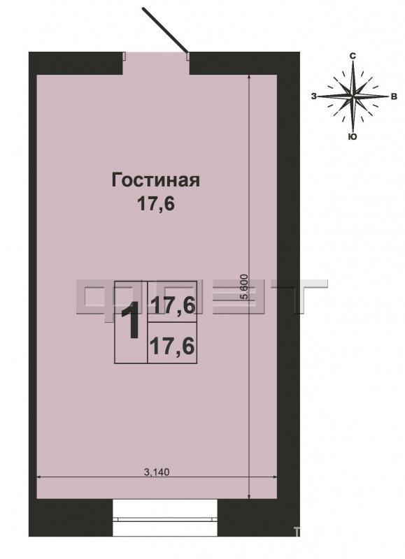 Зеленодольск, город, ул. Татарстан, д.25 Продаю в городе Зеленодольске по ул. Татарстан комнату в общежитие, в... - 6