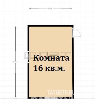 Г.Казань, Авиастроительный район, ул.Чапаева д.15. Уютная комната в хорошем чистом состоянии, площадью 16м.кв в... - 6