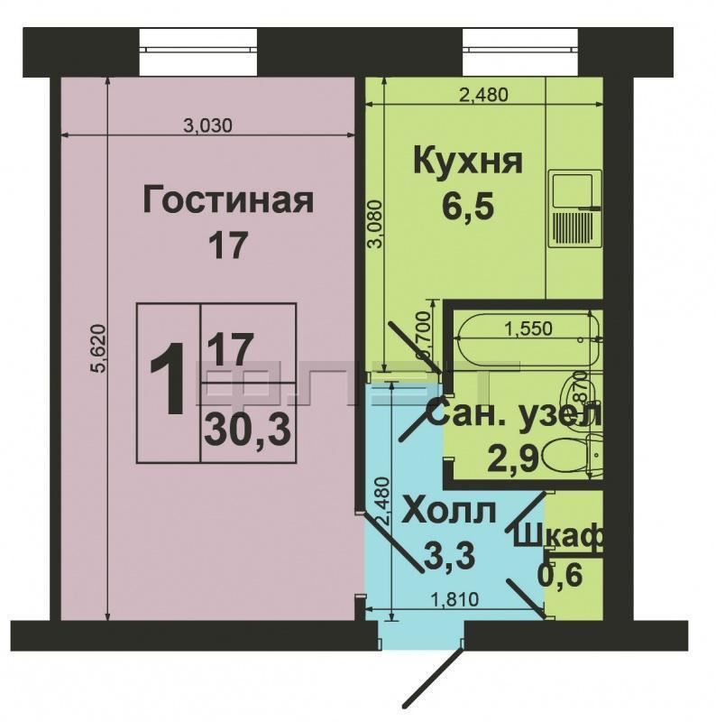 Продажа / Квартиры, Казань, Космонавтов улица, 2 100 000 Советский район, ул. Космонавтов д.16 а. Продается 1 комнатная квартира на высоком первом этаже в кирпичном доме .... - 7