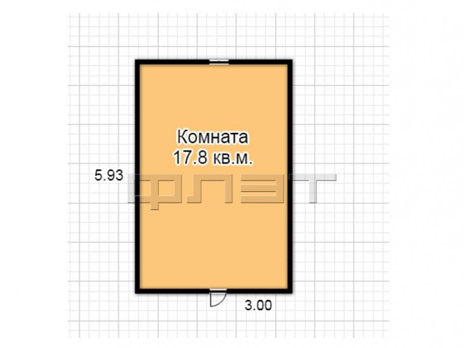 Продажа / Комнаты, Казань, Качалова улица, 1 350 000 Вахитовский район, ул.Качалова, д.84. Продается хорошая комната, общей площадью 17.8 кв.м.в центре города . Комната-... - 5