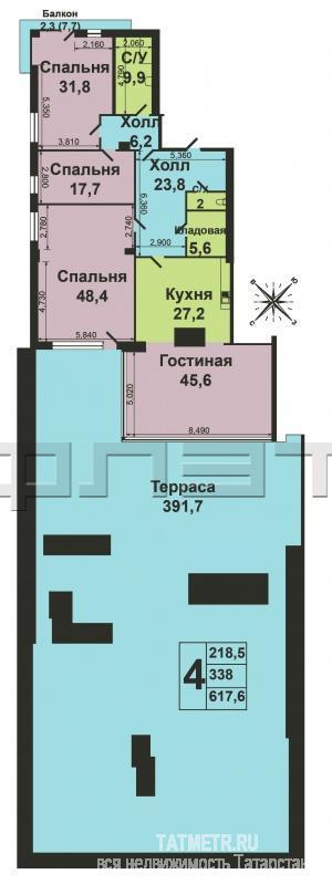 Продажа / Квартиры, Казань, Меридианная улица, 35 000 000 Уникальное предложение!!! 5-к квартира улучшенной планировки в самом центре Ново-Савиновского района в элитном доме,... - 18