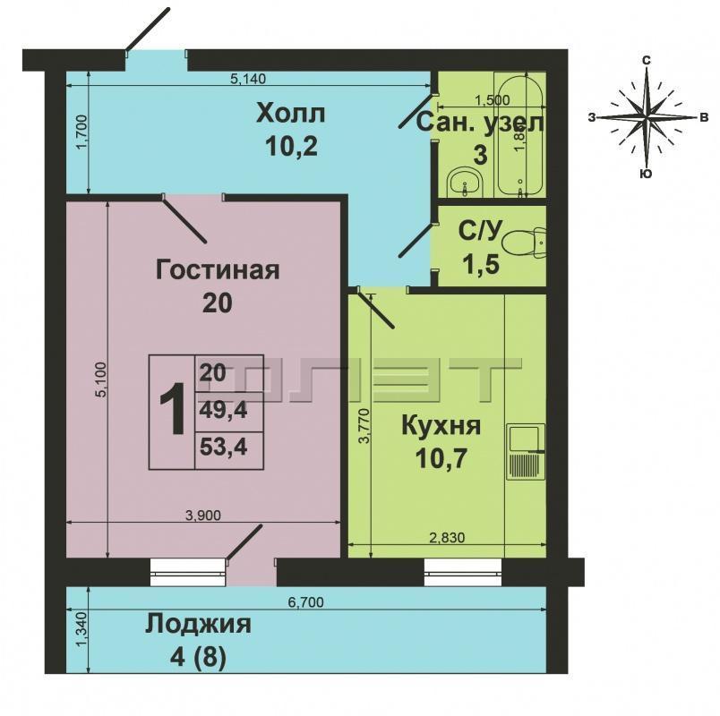 Продажа / Квартиры, Казань, Кулахметова улица, 3 380 000 Цена 3 380 000 руб. Продаю 1-ую квартиру улучшенной планировки 2003 года постройки по ул.Кулахметова д.17/4. На 9... - 13