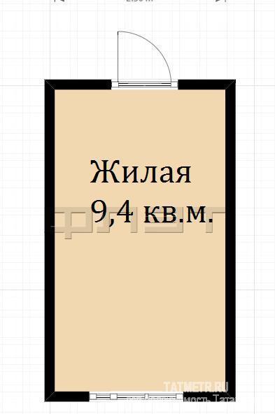 Авиастроительный район продается отличная комната в общежитие. Площадь комнаты 9 кв.м. Комната светлая.  И уютная.... - 3