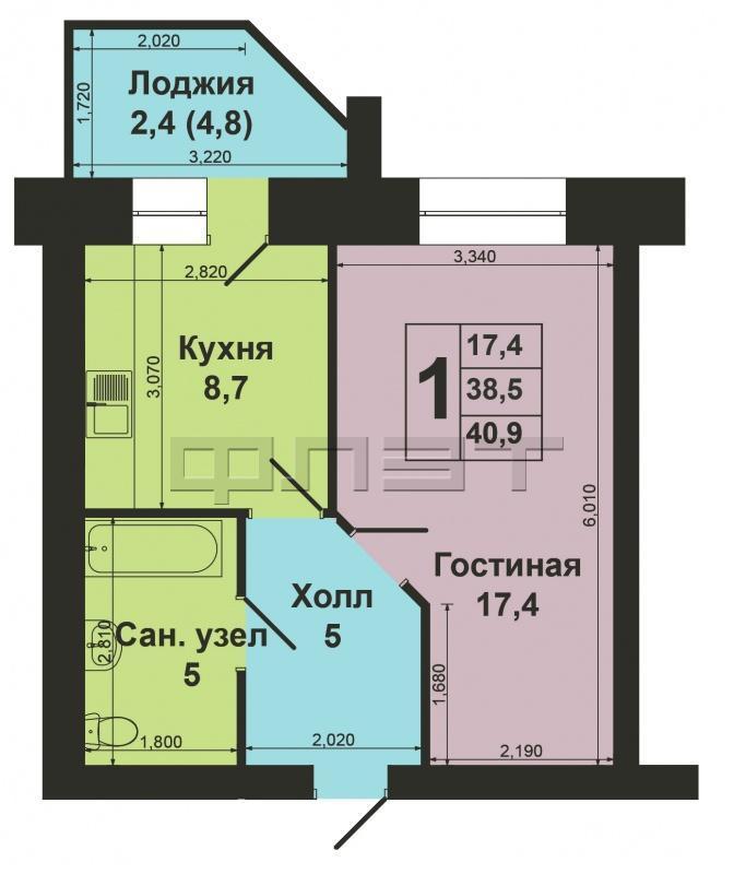 Продажа / Квартиры, Казань, Чапаева улица, 2 800 000 Авиастроительный район, ул. Чапаева, д. 14/7. Продается однокомнатная квартира улучшенной планировки на 8 этаже 10... - 10