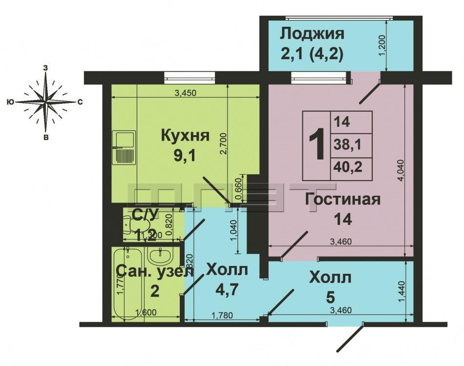 Продажа / Квартиры, Казань, Осиновская улица, 2 130 000 Казань, Современный Жилой Комплекс 'Радужный', пос. Осиново. ул. Садовая д. 1. Продается однокомнатная квартира. На... - 8