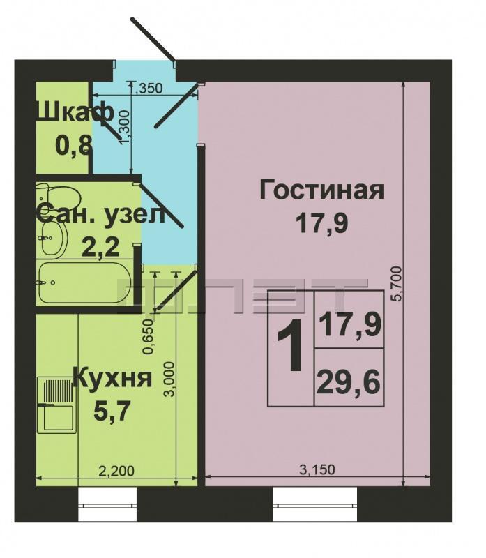 Продаю 1комнатную квартиру в кирпичном доме по адресу Пр. Победы, 41. Площадь 30/18/6 кв.м. Светлая, уютная, очень... - 13