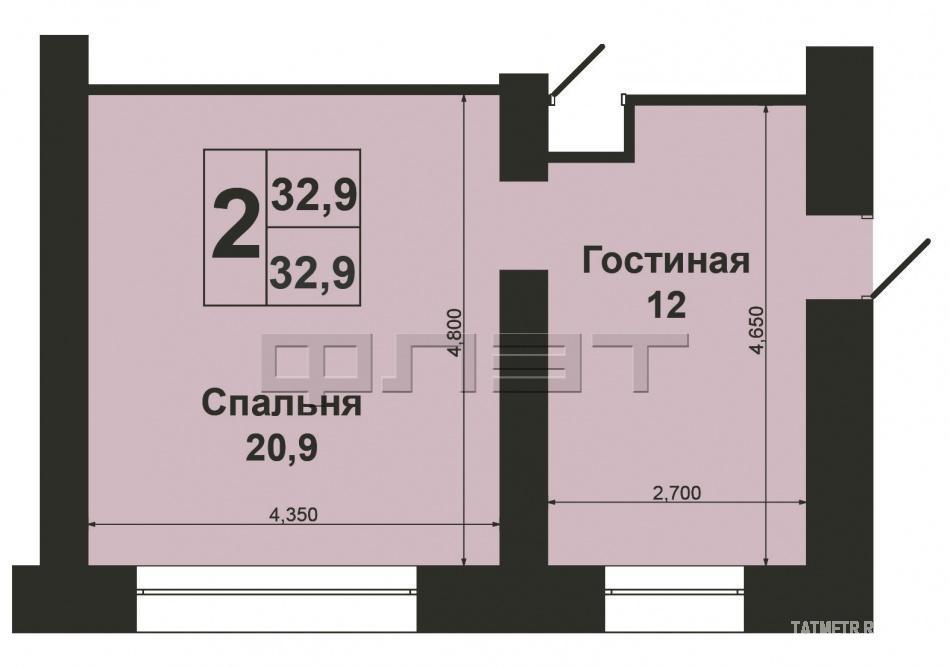 Продается 2 комнаты в 4 комнатном блоке общежития. Комнаты светлые и уютные 12,0 и 21 кв.м, на стенах обои, полы-... - 17