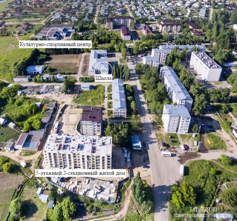 Продажа / Квартиры, Казань, Оренбургский тракт, 2 129 400 Продается двухкомнатная квартира площадью 54.60 / 34.00 / 9.00 кв.м. в новом построенном жилом доме 'В Габишево'.... - 9