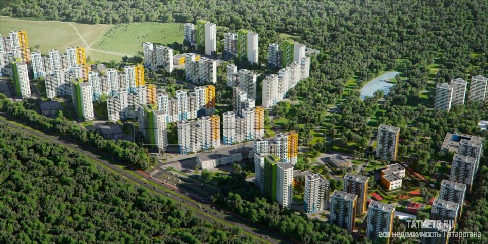 Продажа / Квартиры, Казань, Оренбургский тракт, 2 242 355 Продается двухкомнатная квартира площадью 50.39 / 30.53 / 8.41 кв.м. в ЖК 'Станция Спортивная'. Это первый в... - 1