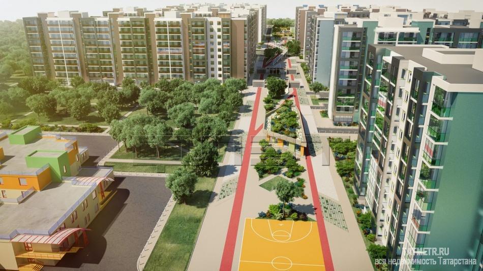 Продажа / Квартиры, Казань, Николая Ершова улица, 2 800 000 Продается однокомнатная квартира площадью 38.92 / 17.12 / 9.02 кв.м. в престижном жилом комплексе 'Арт Сити' в 5... - 1