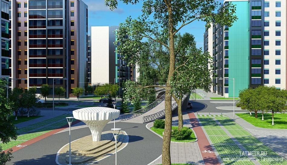 Продажа / Квартиры, Казань, Николая Ершова улица, 2 980 000 Продается однокомнатная квартира площадью 36.69 / 17.12 / 9.02 кв.м. в престижном жилом комплексе 'Арт Сити' в 5... - 7
