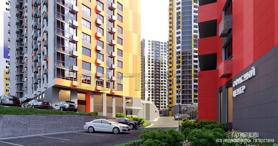 Продажа / Квартиры, Казань, Отрадная улица, 2 860 680 Продается просторная однокомнатная квартира площадью 46.14 / 20.22 / 14.96 кв.м. в ЖК 'Легенда' по ул.Отрадная в...