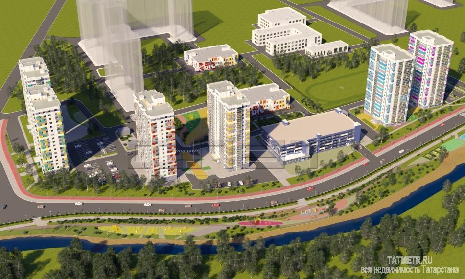 Продажа / Квартиры, Казань, Зирекле улица, 2 073 600 Продается однокомнатная квартира площадью 32.00 кв.м. в ЖК 'Green'. Это новый жилой комплекс от надежного... - 5
