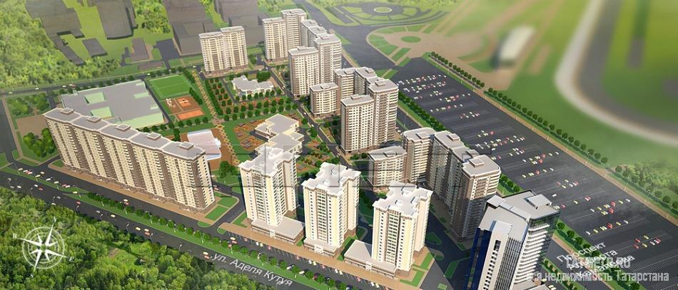 Продажа / Квартиры, Казань, Альберта Камалеева проспект, 2 395 215 Продается однокомнатная квартира площадью 31.30 / 15.03 / 8.46 кв.м. в жилом комплексе 'Казань XXI век' (2 очередь).... - 1