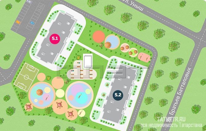 Продажа / Квартиры, Казань, Рауиса Гареева улица, 2 065 300 Продается однокомнатная квартира площадью 43.48 / 16.33 / 14.40 кв.м. в новом жилом комплексе 'Палитра'. Он включает... - 3