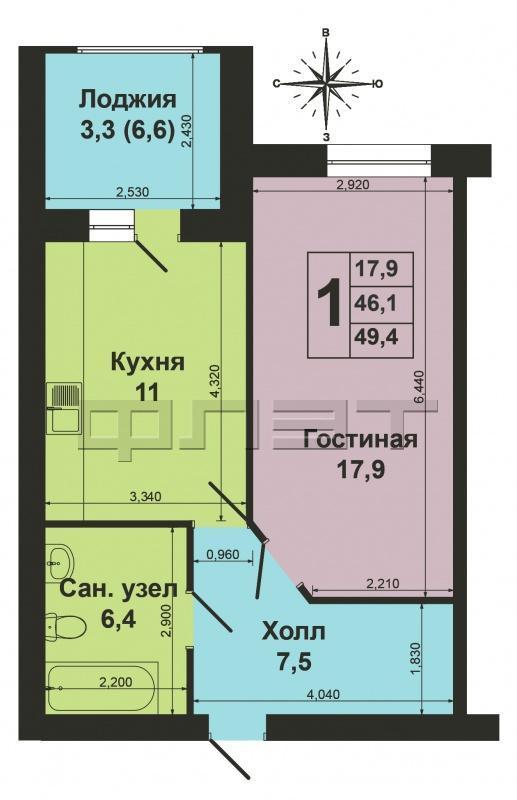 Продажа / Квартиры, Казань, Салиха Батыева улица, 3 650 000 Казань, Приволжский район, ул. Салиха Батыева, д. 21. Продается однокомнатная квартира на 8/10 эт. надёжного... - 12