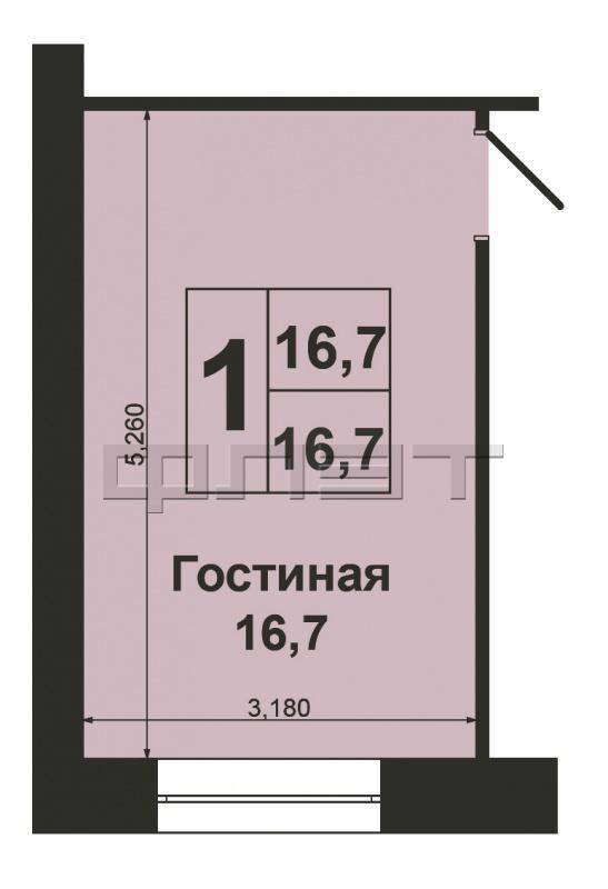 г. Зеленодольск, город, ул. Ленина, д.1а. Светлая и чистая комната в блоке. Окно пластиковое, состояние комнаты... - 8