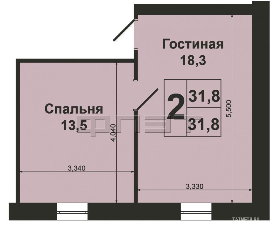 Продажа / Квартиры, Казань, Гастелло улица, 1 490 000 Советский район, ул, Гастелло, 20. Продается квартира в кирпичном доме. Чистая квартира, уютные комнаты со светлыми... - 5