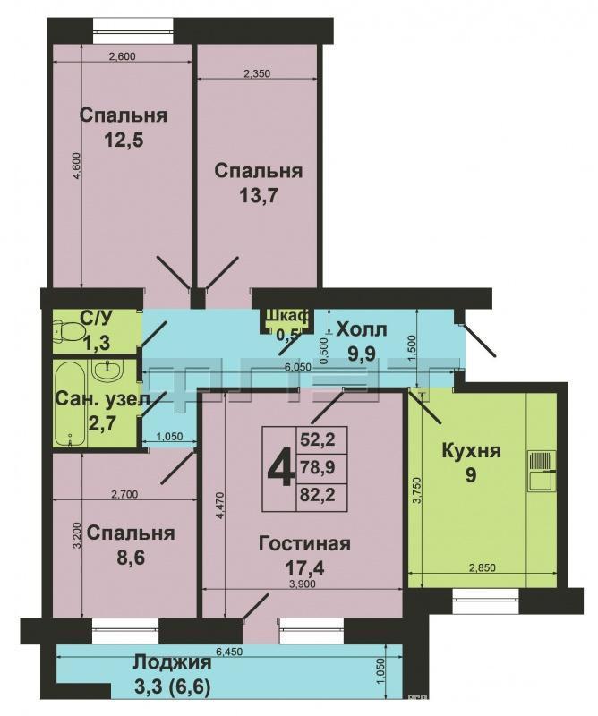 Вахитовский район, ул. Татарстан, 7. Продается шикарная 4-х комнатная квартира в центре города кирпичного дома,... - 14