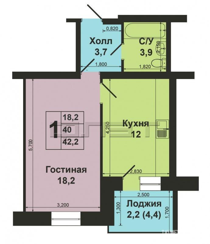 Продажа / Квартиры, Казань, Голубятникова улица, 3 340 000 В самом динамичном Ново-Савиновском районе города Казани, при этом тихом уютном микрорайоне, на ул. Голубятникова,... - 7