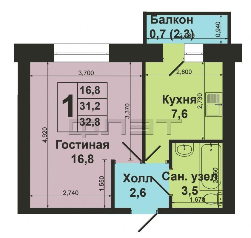 Продажа / Квартиры, Пестрецы, Федора Шаляпина улица, 2 080 000 Первое.Хорошее.Своё. В современном ЖК «Царёво Village», расположенном в 10-ти минутах езды от города, продаётся... - 12