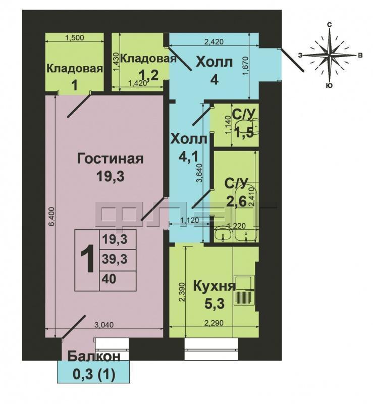 Продажа / Квартиры, Зеленодольск, Комсомольская улица, 1 150 000 Зеленодольск, город, ул. Комсомольская, 22. Продаётся 1-комнатная квартира « сталинка » в идеальном состоянии, очень... - 9