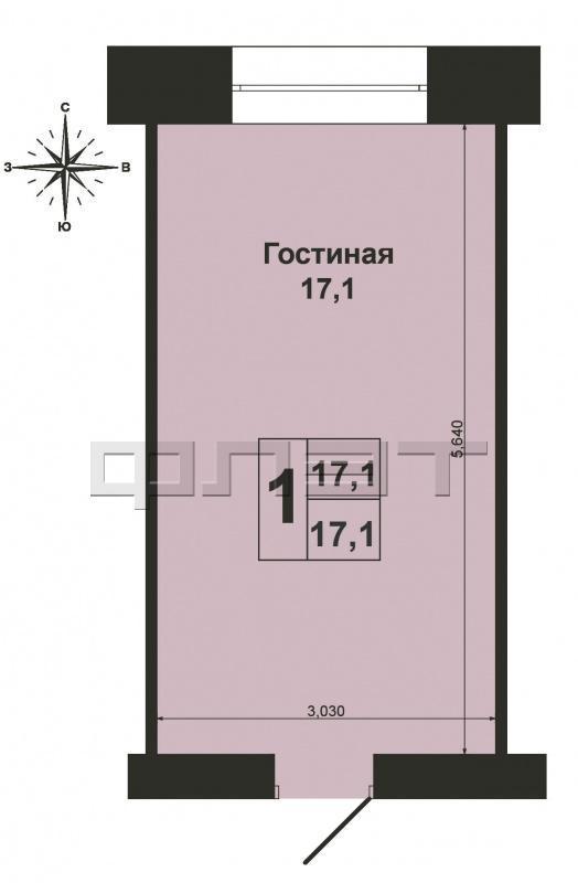 Зеленодольск, город, ул. Татарстана, д. 21.  В центре города, в стороне от проезжей части, продаётся уютная, чистая... - 2