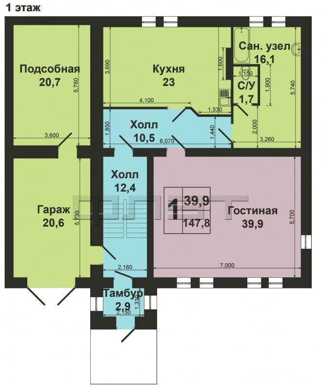 Зеленодольск, мирный, ул. Кольцевая. Продаю в городе Зеленодольске  жилой 3-этажный  кирпичный дом   по улице... - 39