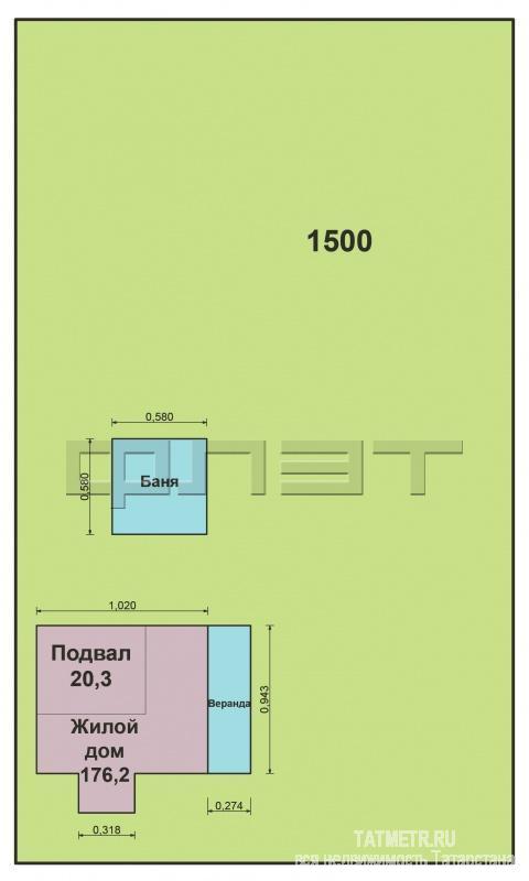 Продажа / Дома и коттеджи, Казань, Оренбургский тракт, 15 000 000 Если Вы обожаете индивидуальность, то это для Вас! Продается шикарный кирпичный коттедж (внутри колированный брус... - 50