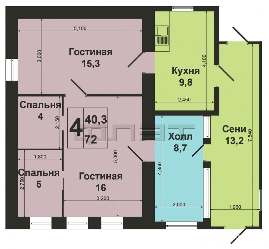 Продажа / Дома и коттеджи, Казань, Новороссийская улица, 2 200 000 Продается дом 72 кв. м на участке 7 соток в пос. Юдино по ул. Новороссийская. Продается добротный, теплый,... - 7