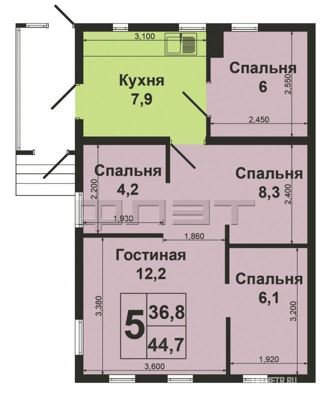 Продажа / Дома и коттеджи, Казань, Дубинина улица, 2 000 000 Продается дом в Авиастроительном районе, пос. Северный ( Караваево ) в очень удобном месте — рядом остановки... - 13