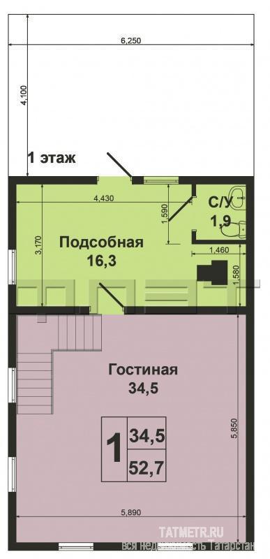 Продажа / Дома и коттеджи, Казань, Минина улица, 3 200 000 Казань, с. Нижний Услон. Продается 2х этажный дом 134 кв.м. из рубленого бревна постройки 2009 г. с ровным участком... - 12