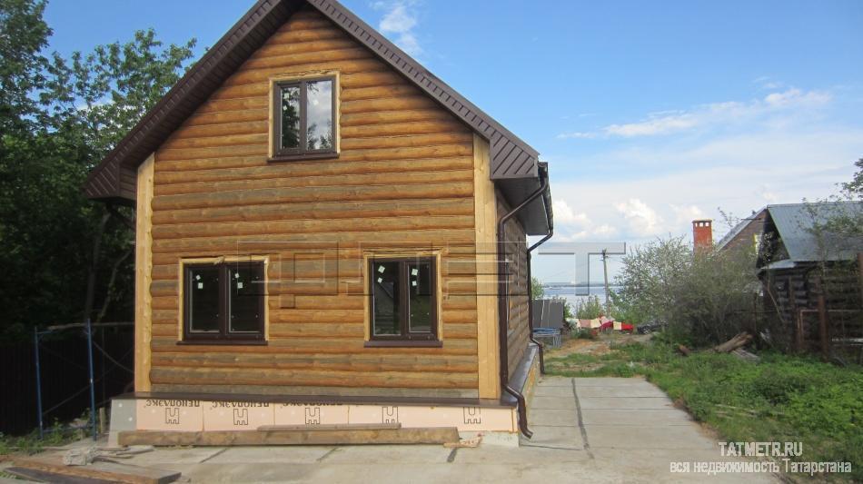 Продажа / Дома и коттеджи, Казань, Центральная улица, 2 200 000 Казань, д. Студенец. Продается новый 2х этажный жилой дом из рубленного бревна с шикарным видом на Волгу ( первая...