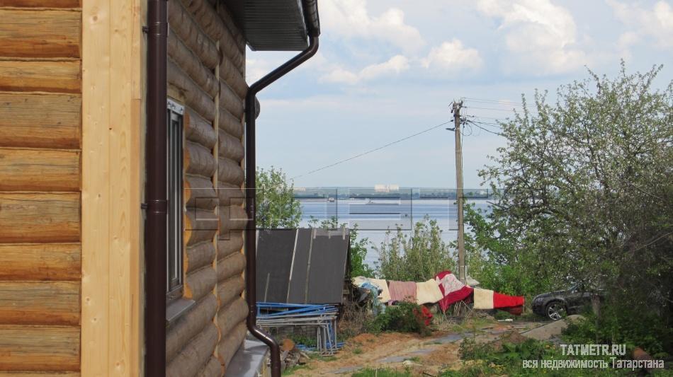 Продажа / Дома и коттеджи, Казань, Центральная улица, 2 200 000 Казань, д. Студенец. Продается новый 2х этажный жилой дом из рубленного бревна с шикарным видом на Волгу ( первая... - 1