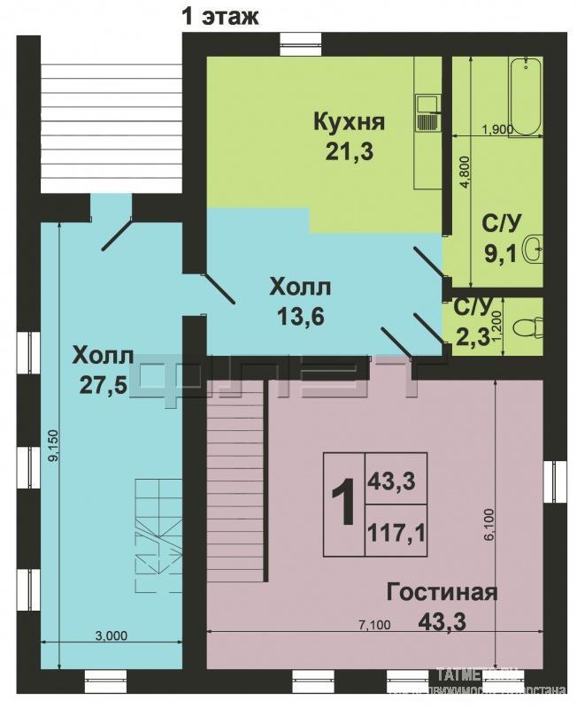 Продажа / Дома и коттеджи, Казань, Строителей улица (Восточный), 8 500 000 Продается основательный дом из силикатного кирпича на 7 сотках на стыке микрорайонов Салмачи, Восточный, Алтан на... - 18