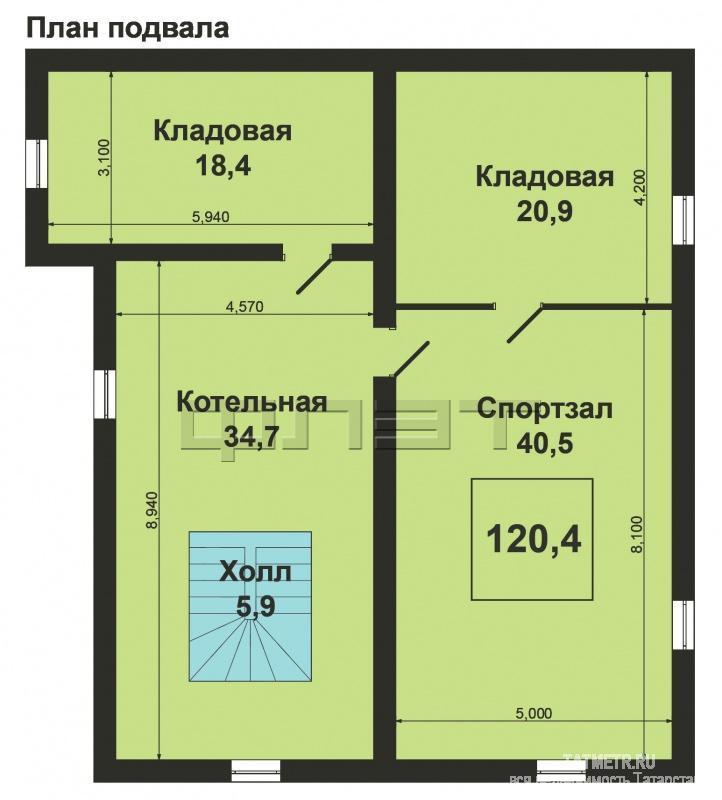 Продажа / Дома и коттеджи, Казань, Геологов улица, 14 500 000 В Советском районе города Казани, в пос. Большие Клыки, ул. Геологов продается двухэтажный кирпичный дом общей... - 17