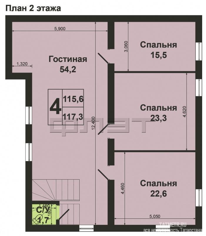 Продажа / Дома и коттеджи, Казань, Геологов улица, 14 500 000 В Советском районе города Казани, в пос. Большие Клыки, ул. Геологов продается двухэтажный кирпичный дом общей... - 19